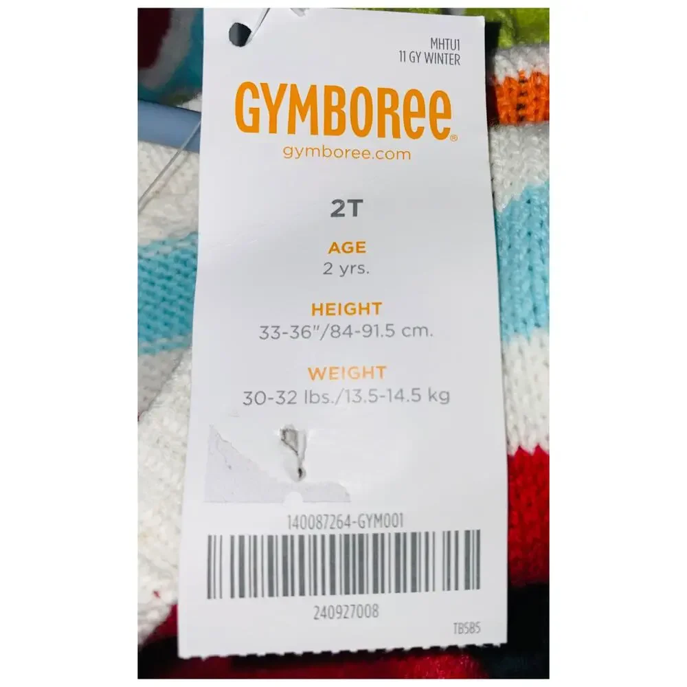 NWT Gymboree multicolor cardigan SZ 2T striped long sleeve